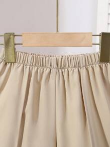 Souflis Souflis Conjunto de 3 piezas para niño pequeño: camiseta de manga corta con estampado de rayas + chal + pantalones cortos de cintura elástica