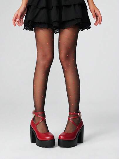 Goth Women's Dark Gothic Punk Rock Closed Toe Strap Mary Jane Shoes, Chunky Heel Strap Work Uniform Shoes, Waterproof Platform Formal Heels