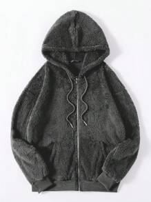 Franclia 休闲日常宽松百搭连帽拉链长袖女式外套，适合春季、秋季、冬季穿着，适合大学生穿着。