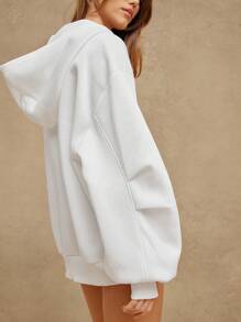 WESTFADE Oversized Fleece Zip Hoodie 90s Graduation,Back To School Outfits,Graduation,Teacher Outfits For Women,Back To School