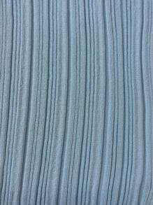 Musero Muscle Fit Front Placket Ribbed Knit Vest Summer Streetstyle Vacation Casual - Baby Blue - View 6