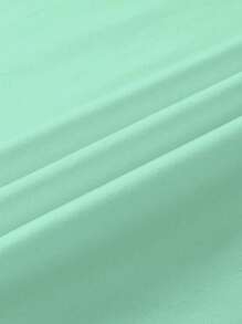 SHEIN Unity 女款 MILANO ITALY 字母印花 T 恤短袖休闲上衣 MILAN ITALY 图案 T 恤女款上衣 - 青碧色 - 查看 5