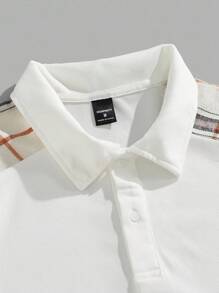 Manfinity RelaxMax 2 pièces/set Polo manches courtes décontracté à carreaux et short, ensemble pour homme, tenue de ville