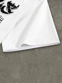 Manfinity Roghcode Bộ áo thun tay ngắn cổ tròn in chữ và ký tự kèm quần short có túi cho nam Bộ áo thun và quần short họa tiết cho nam Áo thun và quần short họa tiết Bộ áo thun và quần short họa tiết - Nhiều màu - Xem 4