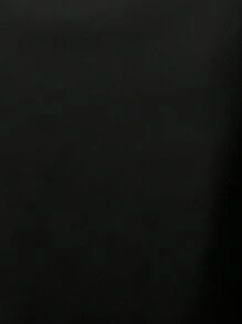 MISSGUIDED 优雅缎面长裙高腰及地长款晚礼服侧开衩长款直筒婚礼宾客秋冬半身裙 - 黑色 - 查看 6