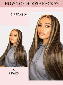 9AM Hair 经典无缝 PU 直发接发雷米真人发每套 8 件，含 18 个接发夹双纬接发 - SP4/27 - 查看 8