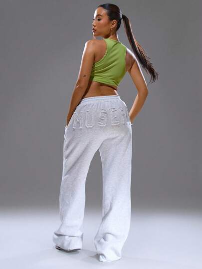 MUSERA Damen Hosen Herbst Winter Lässig Rückkehr zur Schule Arbeit Süßer Herbst