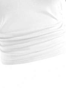 SHEIN 2 件套女童可爱兔子印花休闲时尚服装，短袖上衣和抽绳裤套装 - 紫色 - 查看 8