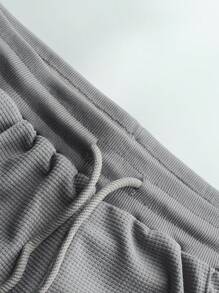 Manfinity Homme Men's Solid Color Polo Shirt And Shorts Set, Casual & Minimalist For Daily Wear