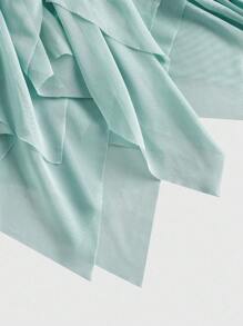 ROMWE Women Asymmetric Mesh Butterfly Decor Skirt, Spring - Blue - View 6