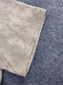 INAWLY Áo thun tay ngắn in họa tiết đồ họa cỡ chuẩn dành cho nữ, mùa hè - Xám - Xem 3