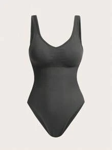 Easithlete 2pcs Seamless Yoga Jumpsuit With Built-In Padded Sports Bra - Multicolor - View 4