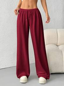 SHEIN EZwear 女式纯色休闲运动裤