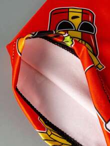 Notgurli Men's Creative Printed Soda, Fries, Burger Boxer Briefs - Red - View 6