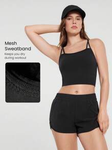 GLOWMODE Loose Fit Lightweight Air Flow Adjustable Back Closure Side Mesh Baseball Cap Daily Casual - Black - View 4