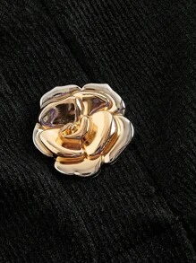 SHEIN MOD Plus Size Sleeveless Fitted Elastic Knit Top, Metal Button Closure, V-Neck Knit Tank, Dark Grey,Business Professional Women,Going Out Tops,Business Professional Women,Fall,Fall Tops