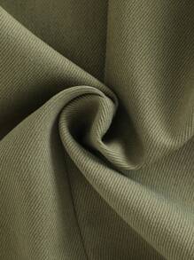 SHEIN Playful Pals Baby Boy's Summer Doggy Pocket Romper - Green - View 8