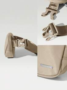 GLOWMODE 1L Zipper Everywhere Belt Bag Water Repellent Waist Crossbody Bags With Adjustable Strap Fall Winter