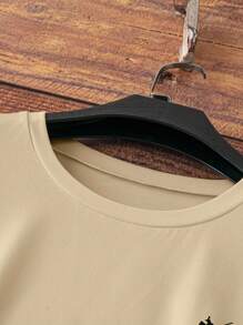 INAWLY Galloping Horse Print Casual Women Short Sleeve T-Shirt