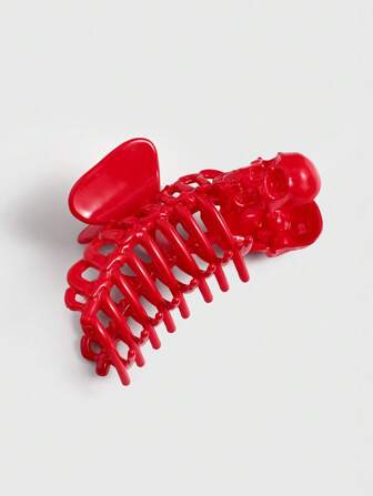 Goth 1pc Gothic Style Skeleton Head With Hair Claw