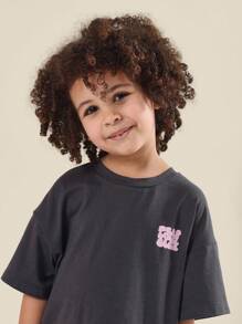 SUMWON Oversized Kids Self Love Collection T-Shirt Animal Print Leggings Set Casual Fall Winter Spring Outfit Casual Streetwear