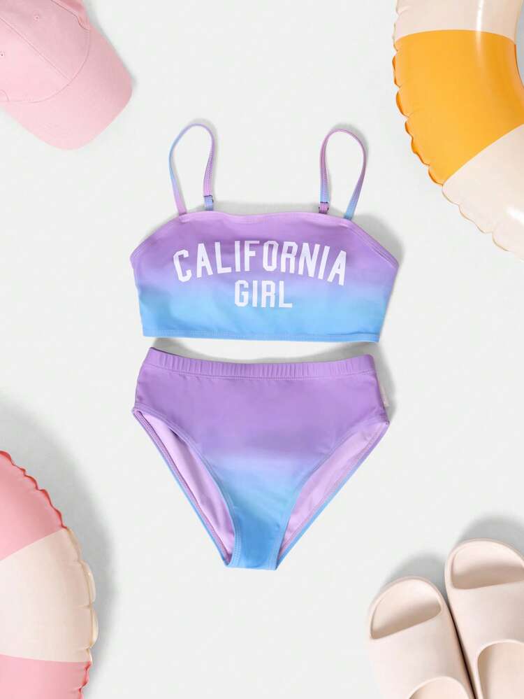 Two Piece Swim Set Is A Tween Girls Bikini Set