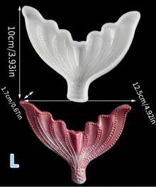 1 件美人鱼尾巴硅胶模具、蜡烛模具、肥皂模具、DIY 软陶粘土滴胶装饰模具、手工装饰艺术工具
