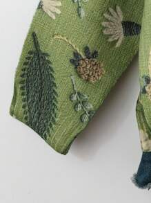 Plus Size Women Digital Print Casual Crew Neck Sweater, Autumn/Winter Knit Pullover Fall Outfit