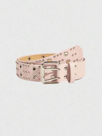 Grunge Punk Cinturón de moda rosa nuevo, adecuado para combinar con vestidos