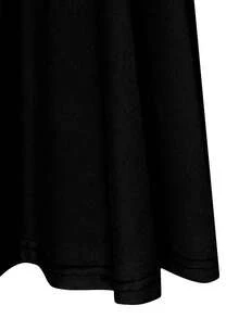 DreamSkyne Plus Size Women Solid Color Simple Daily Fashion Flared Pants Fall Cloth For Women - Black - View 5