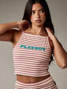 Missguided x Playboy Bộ đồ thể thao mặc ở nhà mùa hè đi biển, hồ bơi, trang phục nghỉ dưỡng năng động - Nhiều màu - Xem 6