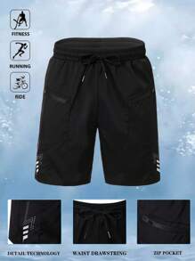 Manfinity Sport Corelite Men's Summer Casual Drawstring Waist Sports Shorts