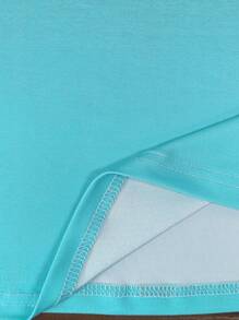 SHEIN LUNE Plus Size Women Ombre V Neck Short Sleeve Casual T-Shirt, Summer Floral Print Tee