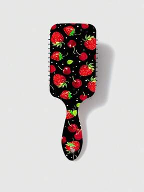 Kawaii 997783 Strawberry Graphic Air Cushion Hair Brush, Hair Scalp Massage