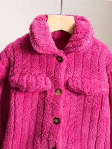 SHEIN Kleine Mädchen Gestrickter einfarbiger Plüschkragen Lässig Jacke Rosa Puffenjacke Rosa Teddy Jacke Rosa Winterjacke Rosa Borg Jacke Kinder Rosa Fleecejacke Rosa Sherpa Jacke Rosa Teddy Jacke Rosa Flauschige Jacke Rosa Jacke Rosa Flauschige Jacke Rosa Wintermantel Sherpa Jacke Rosa Borg Jacke Herbst - Heißes Pink - Übersicht 4