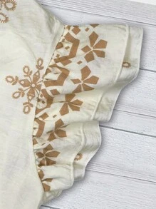 Franclia Women's Summer Casual/Office Ruffle V-Neck Fitted Blouse