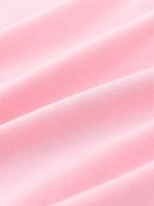 2件套女童休闲可爱卡通兔子字母图案印花T恤和紧身裤套装 - 彩色 - 查看 6