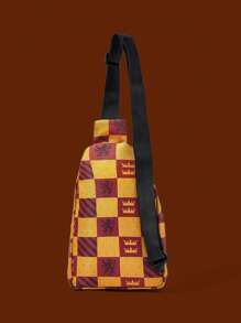 HARRY POTTER X SHEIN 男女通用胸包斜挎包，多功能轻便简约胸包，适合户外、徒步旅行、旅行和学校，是送给朋友的创意礼物，生日、圣诞节、毕业典礼，非常适合学生和朋友 - 彩色 - 查看 3