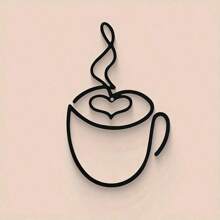 1 件高端简约铁艺墙饰，适用于客厅背景、咖啡店墙壁装饰、房间装饰、卧室装饰、家居装饰 - 黑色 - 查看 11