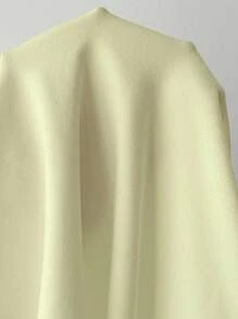 SHEIN LUNE 女士休闲宽松短袖T恤，简约风格，适合日常穿着，夏季 - 黃色 - 查看 3