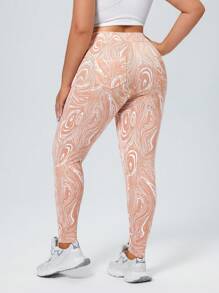 Flexra Jeans de punto elástico de mezclilla sencilla con bolsillos, uso casual diario en tallas grandes - Rosa vieja - Ver 2