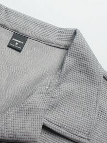 Manfinity Homme Men's Solid Color Polo Shirt And Shorts Set, Casual & Minimalist For Daily Wear