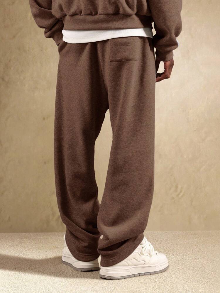 Essential Drop Crotch Jogger Sweatpants With Drawstring And Pockets