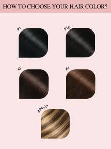 9AM Hair 经典无缝 PU 直发接发雷米真人发每套 8 件，含 18 个接发夹双纬接发 - SP4/27 - 查看 11