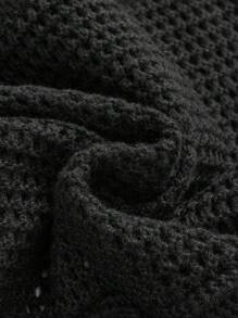 ROMWE Goth Sudadera con capucha estampada con símbolos de luna y estrella en estilo retro oscuro para mujer - Negro - Ver 4