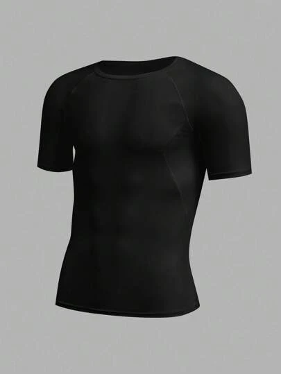 SHEIN Enkla, enfärgade vita sportkläder för tonårspojkar, bekväma, mångsidiga, lämpliga för vardagsbruk, skola, utflykter och träning