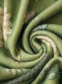 Plus Size Women Digital Print Casual Crew Neck Sweater, Autumn/Winter Knit Pullover Fall Outfit