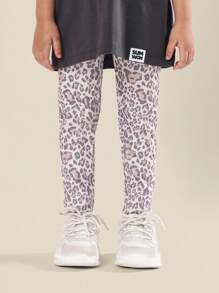 SUMWON Oversized Kids Self Love Collection T-Shirt Animal Print Leggings Set Casual Fall Winter Spring Outfit Casual Streetwear
