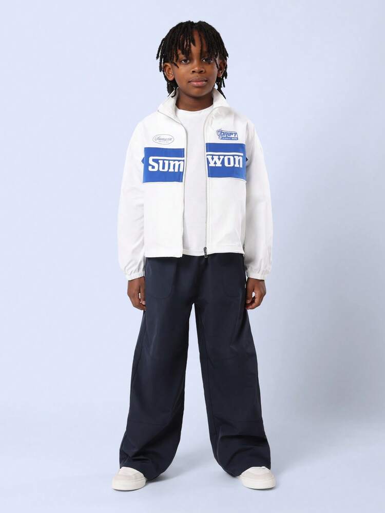 Premium Nylon Cargo Pants Are Full Length With Relaxed Wide Leg