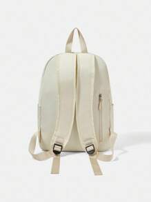 LOONEY TUNES X SHEIN 3pcs Women Casual Commuter Cartoon Rabbit Slogan Print Bag Set - Beige - View 10